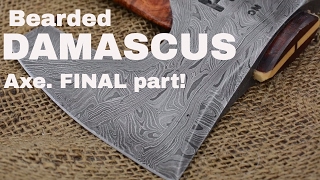 MOSAIC DAMASCUS AXE Final video 💥💥 [upl. by Yelehsa428]