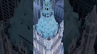 Drone Woolworth Tower New York City [upl. by Nathanoj]