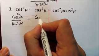 Proving Trigonometric Identities part 2 [upl. by Aniarrol214]