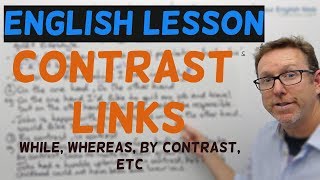 English lesson  Contrast links [upl. by Iruyas]