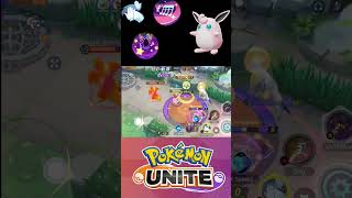 Wigglytuff sings and everyone falls asleep 😴💤💤 shorts pokemonunite [upl. by Doug]