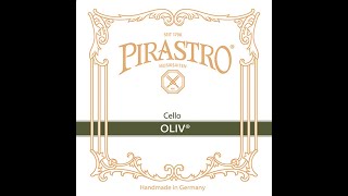 Pirastro Oliv Gut Cello GC String Demonstration [upl. by Yentiw425]