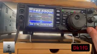 Yaesu 991a vhf 145550 FM thank’s DK1FG GERMANIA 🇩🇪 [upl. by Latoye]