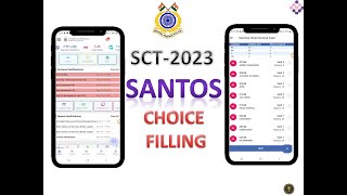 SCT2023  SANTOS choice filling process through SAMBHAV app [upl. by Cordell]