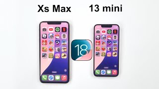 iOS 18  iPhone 13 mini vs iPhone XS Max Speed Test [upl. by Ahsinyd]