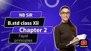 Class 12 Bst  chapter 2 Fayol principles of management 5 to 8 [upl. by Prissie837]