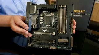 ASUS SABERTOOTH amp GRYPHON Z87 TUF Motherboards HandOn Overview [upl. by Blockus]