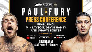 Jake Paul vs Tommy Fury OFFICIAL PRESS CONFERENCE LIVE [upl. by Gamin]