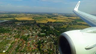 Ryanair Boeing 737800 Wing View Landing at East Midlands Airport  Seat 8F [upl. by Correna]