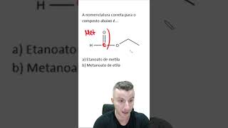 MONSTRÃO À JATO  METANOATO DE ETILA shorts enem quimicaenem aulasdequimica [upl. by Ahsiekam]