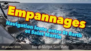 128  Navigation au portant par vent faible empannage en détail [upl. by Akilegna263]