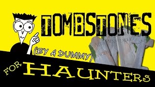 How to make Halloween Tombstones [upl. by Mcdade]