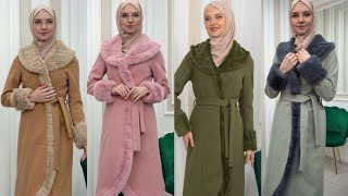 Bayan Tesettür Kaban Sezon 2023 Koleksiyonu  Womens Hijab Coat Season 2023 معاطف نساءية [upl. by Ainud]