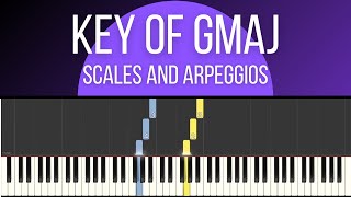 G Major  Scales amp Arpeggios [upl. by Meggs]