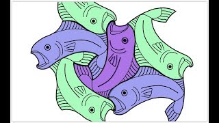 ICHTHYS FISH TESSELLATION BRENIKOU [upl. by Linad]