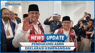 Pendukung AniesMuhaimin Deklarasi Kemenangan Siap Lawan Kecurangan Pemilu 2024 [upl. by Leora]