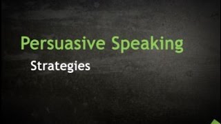 Persuasive Speaking Strategies [upl. by Yelrihs669]