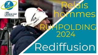 BIATHLON 2024 RELAIS HOMMES RUHPOLDING 2024 [upl. by Rennat683]