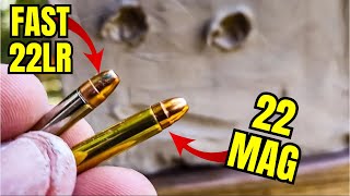 FASTEST 22LR vs 22Mag  Giant Clay Blocks WILL SURPRISE YOU 😳😳😳 [upl. by Burgwell]