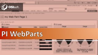 OSIsoft Explain a Web Part page v30 [upl. by Yramesor]