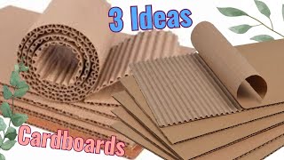 ♻ look what I did with these 3 simple cardboards diy projects [upl. by Eadmund942]