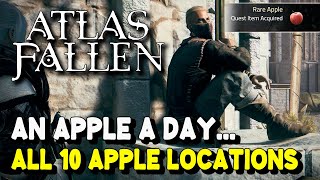 Atlas Fallen AN APPLE A DAY Side Quest Guide All 10 Apple Locations [upl. by Sergio]