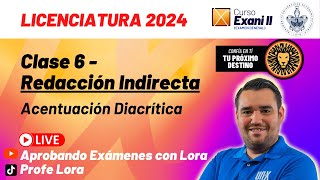 Clase 6  Acentuación Diacrítica  Curso Gratis EXANI II  2024  REDACCIÓN INDIRECTA  BUAP 2024 [upl. by Gabriello189]