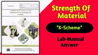 SOM Strength Of Materials Lab Manual Answers quotKSchemequot [upl. by Nitfa]