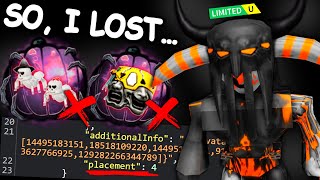 I completely lost the haunt events contest Check your placement amp Buying new limited ROBLOX [upl. by Eziechiele]