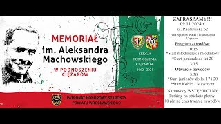 XVII MEMORIAŁ IM ALEKSANDRA MACHOWSKIEGO W PODNOSZENIU CIEŻARÓWWROCŁAW 09112024 [upl. by Sivrep]