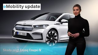 eMobility update Skoda zeigt Enyaq Coupé iV Tesla öffnet Supercharger Alpine baut ECrossover [upl. by Nosnor504]