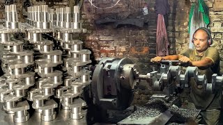 How is a Crankshaft Machined After Casting Step by Step Walkthrough in Factory [upl. by Analad489]