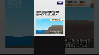 能登半島地震 地面が4m隆起 約6000年間で最大規模か shorts [upl. by Nnylak]