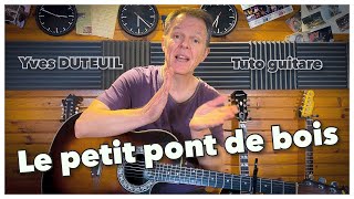 Le petit pont de bois tuto guitare [upl. by Asital]