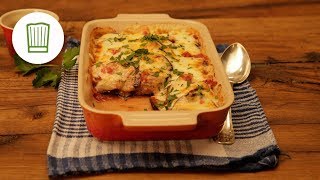 Überbackene Auberginen  Low Carb  Chefkochde [upl. by Inilam]