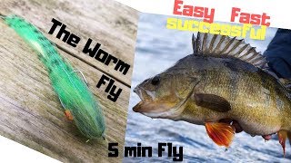 Worm Fly  Perch Streamer [upl. by Materse]