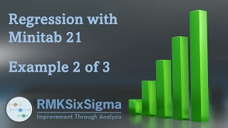 Regression with Minitab 21 Example 2 0f 3 [upl. by Engleman]