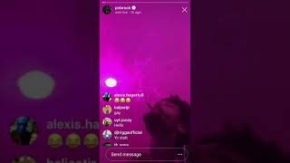 Singer PnB Rock In The Studio Making New Music On Instagram Live [upl. by Almeda]