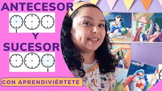 antecesor y sucesor cantando  Matemáticas para niños [upl. by Kipp712]