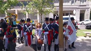 CAMBIO HISTÓRICO DE GUARDIAS CABALLOS DE GRANADEROS ARGENTINA4 [upl. by Anikat]