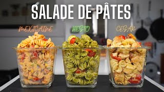 3 DELICIEUSES SALADES DE PÂTES  FOOD IS LOVE [upl. by Atig]