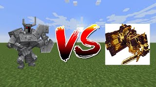 Ferrous wroughtnaut vs ignis but on bedrock version  minecraft mob battle [upl. by Animas]