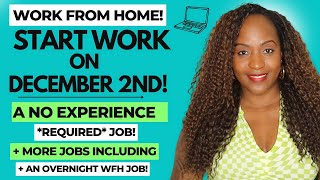 🙌🏾 START ON 12224 A NO EXPERIENCE REQUIRED JOB  AN OVERNIGHT JOB WORK FROM HOME JOBS 2024 [upl. by Varhol925]