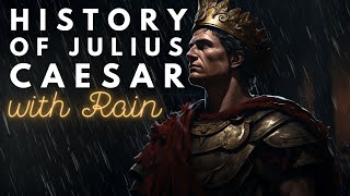 RAINY History of Julius Caesar  Historical Sleepy Story  Storytelling and Rain [upl. by Samoht]