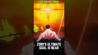 Zoros REAL Goal is Finally NEAR animefacts shorts [upl. by Nirel]