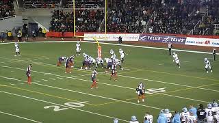 Toronto Argonauts QB Chad Kelly throws a 47yard pass to Janarion Grant vs Montreal Alouettes [upl. by Erwin]