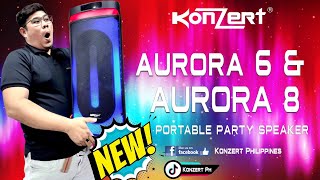 Konzert Aurora 6 and Aurora 8 I Portable Party Speaker [upl. by Ayhtin730]