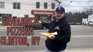 Eat Local Pizza Review 22 Giovannis Pizzeria Clinton New York [upl. by Hackathorn]