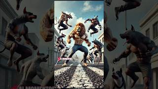 Hero lion lion bulldog wolf trending avengers bear kitten tigerbear ai [upl. by Danaher]