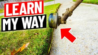 Lawn Edging with a String Trimmer or Weed Eater  Correct vs Incorrect [upl. by Missy710]